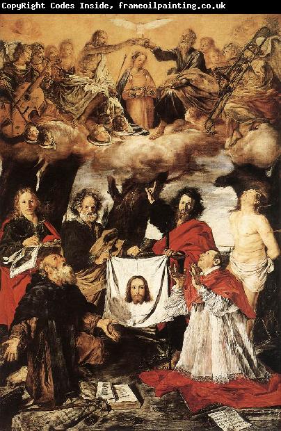 SERODINE, Giovanni Coronation of the Virgin with Saints  a
